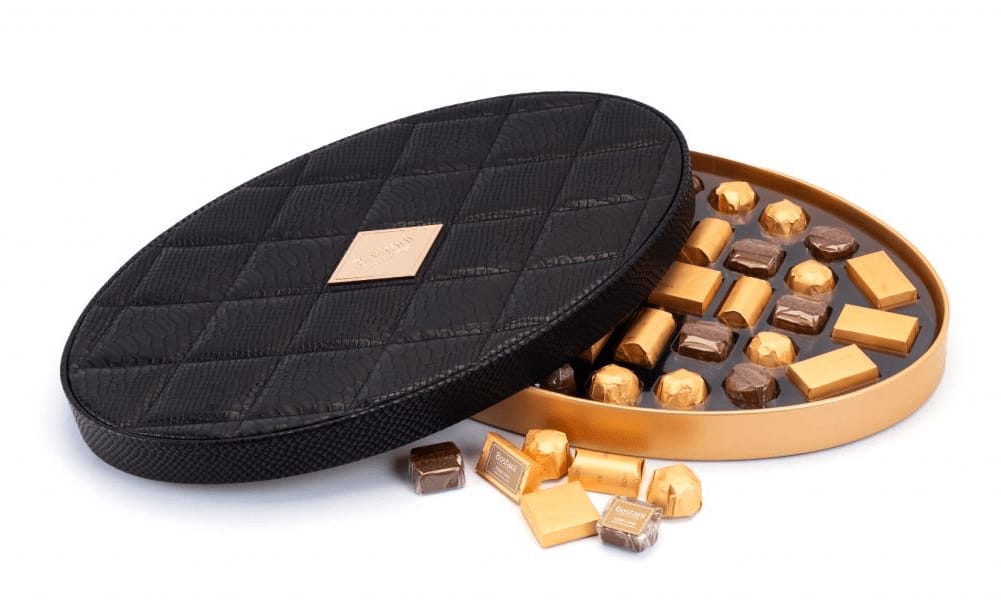 Oval Leather Box (Small)