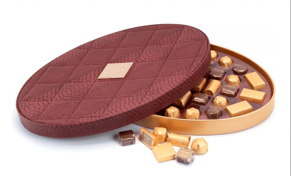 Oval Leather Box (Large)