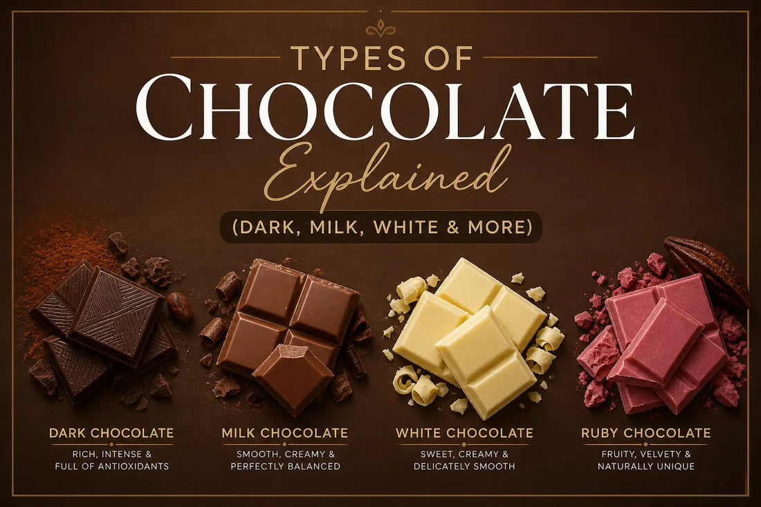 Types of Chocolate Explained (Dark, Milk, White & More)