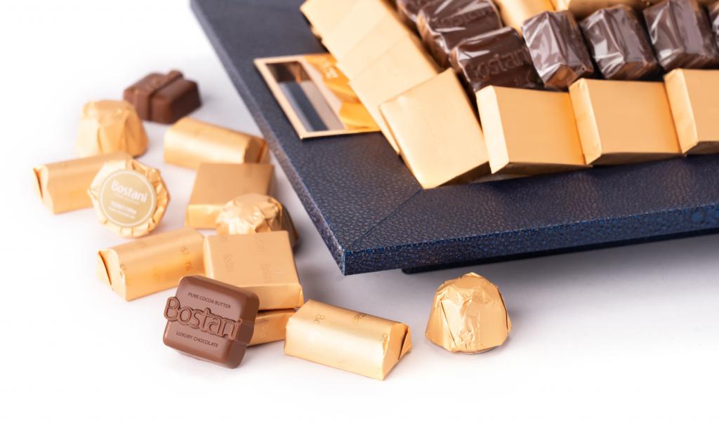 Rectangle Leathered Tray Dark Blue (Small)