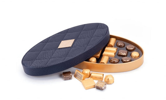 Oval Leather Box (Small)