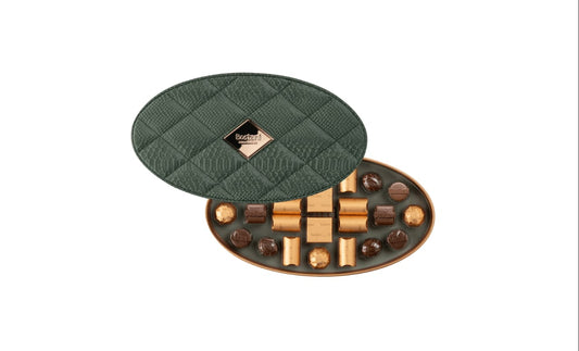 Oval Leather Box (Small)