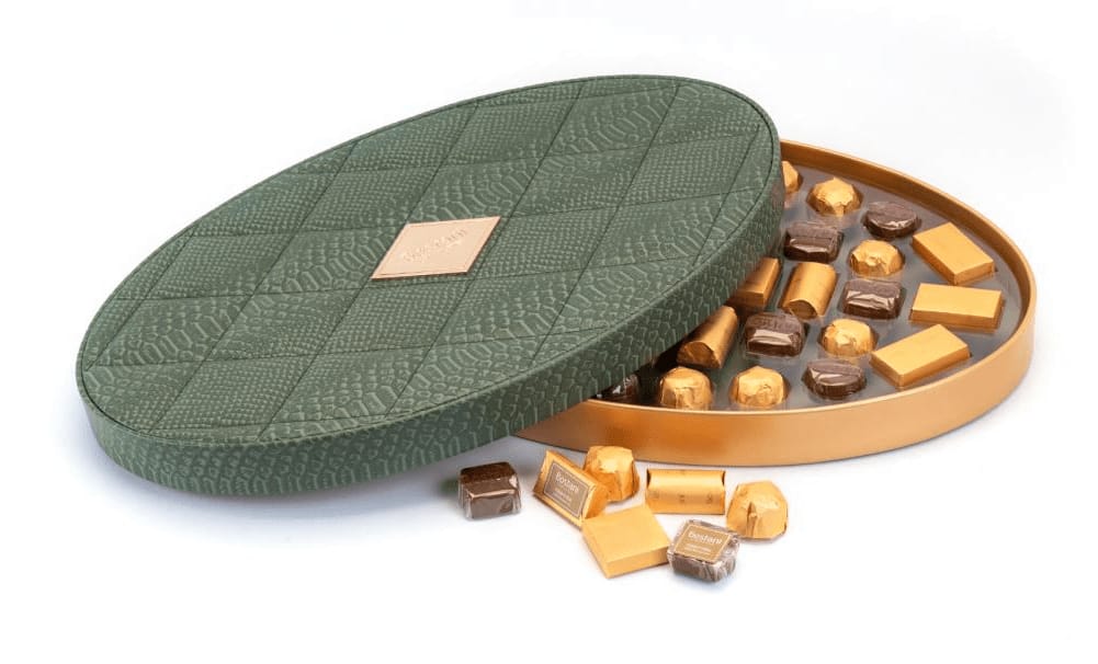 Oval Leather Box (Large)